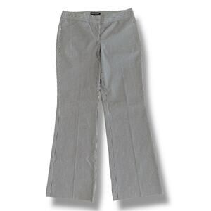 Express Design Studio The Editor Pinstripe Dress Pants Black White Size 6 Womens